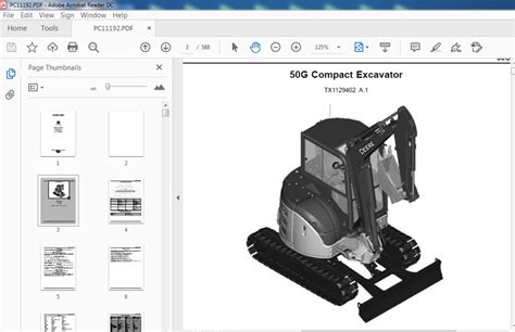 john deere 50g parts diagram